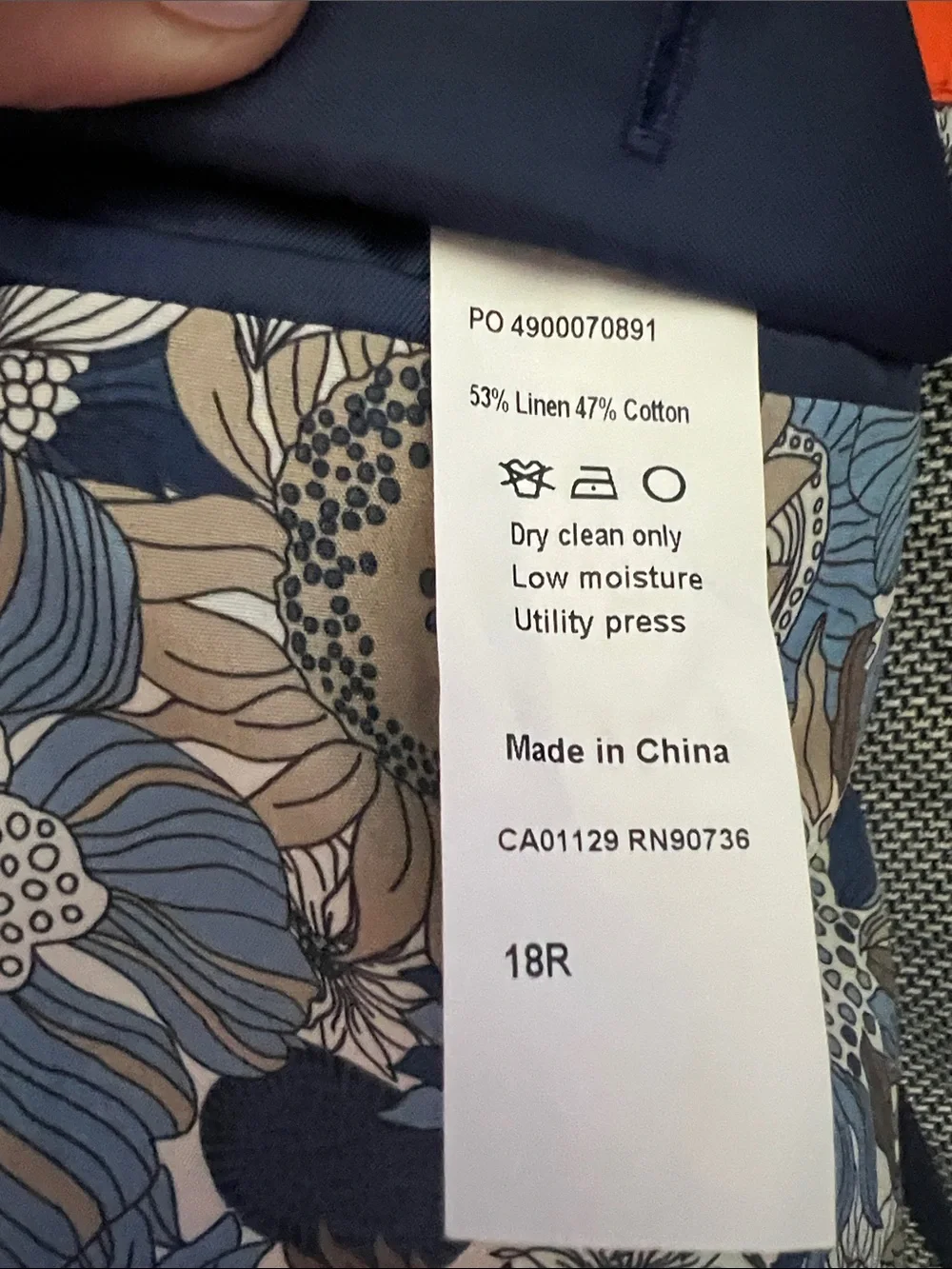 TALLIA Light Gray Textured Sport Coat with Contrast Elbow Patches